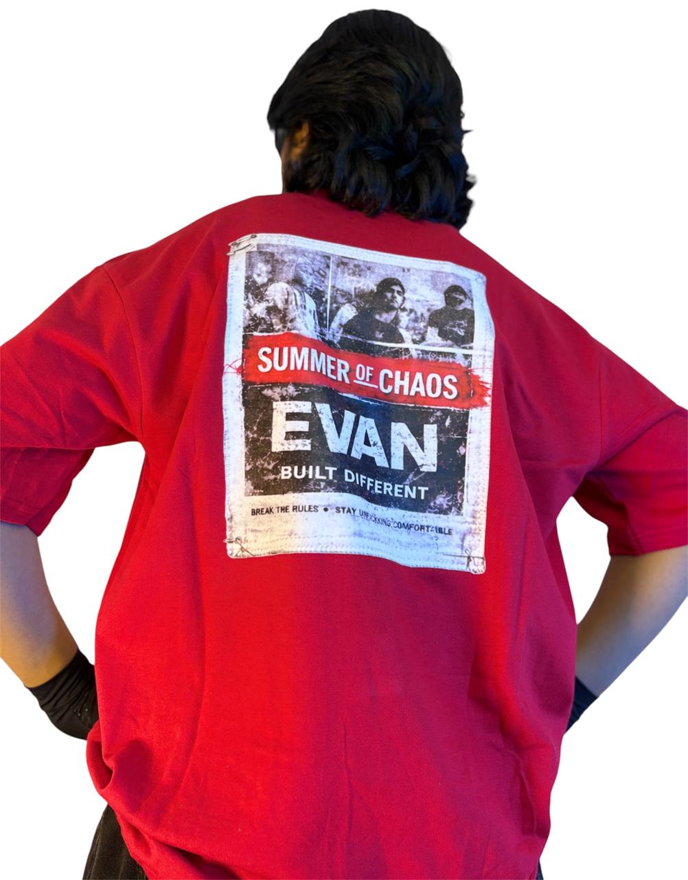 Summer of Chaos – Red Tee - Evanbuilt