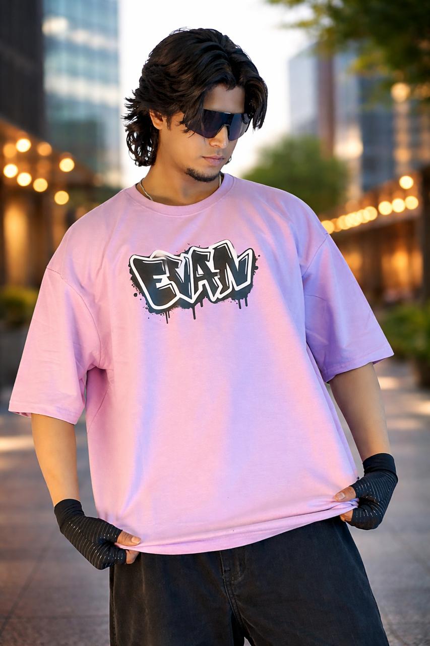 EVAN Graffiti Tee – Pink - Evanbuilt